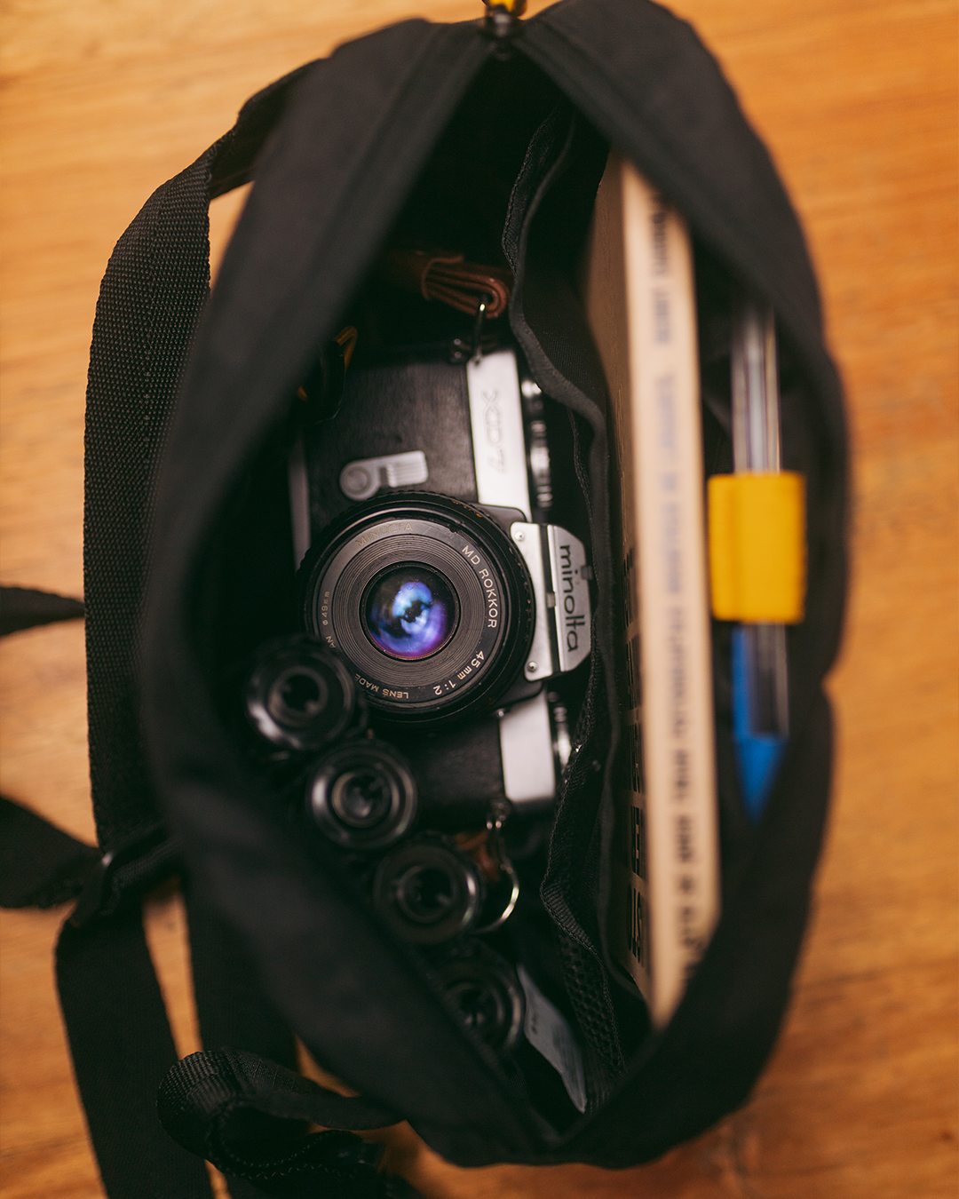 Camera bag crossbody Analog large - black