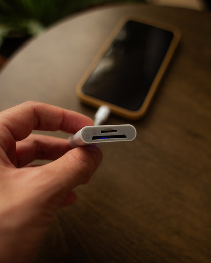 Adaptador de cartão SD para lightning