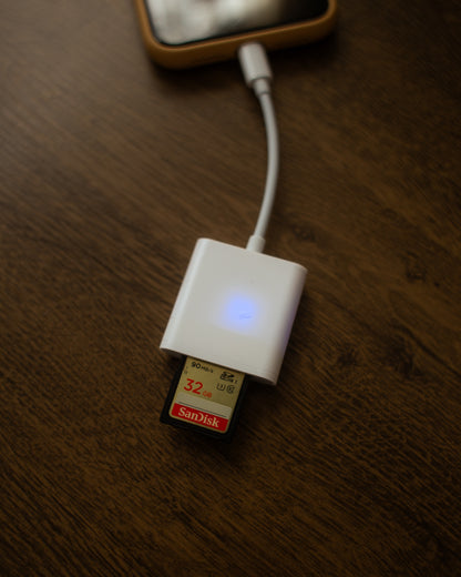 Adaptador de cartão SD para lightning