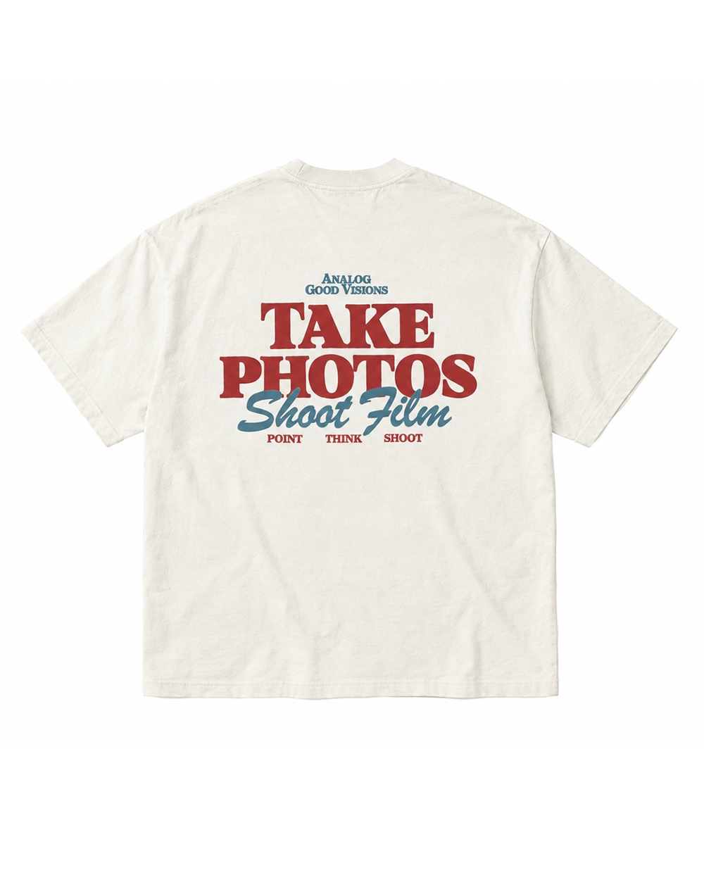 Camiseta Take Photos, Shoot Film - Off white